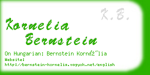 kornelia bernstein business card
